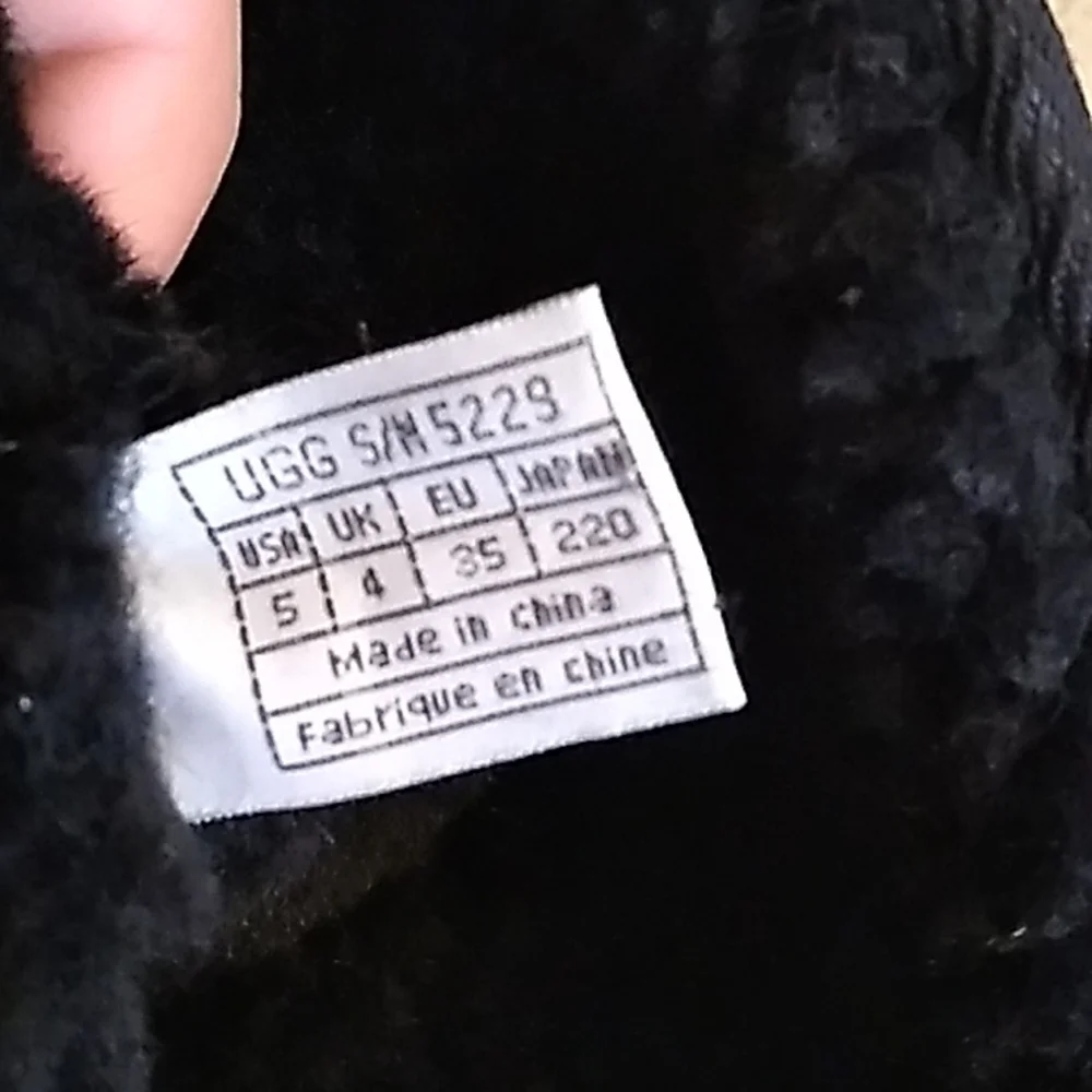 Women's Black UGG Boots, Size 5 - Picture 8 of 10